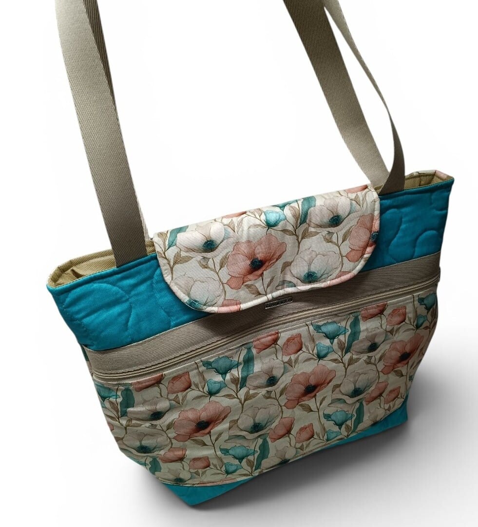 Bolsa Helena Artesanal em Tricoline 100% Algodão | Ateliê Julia