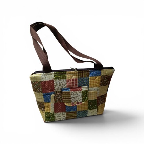Kit Vintage Artesanal: Bolsa, Necessaire e Frasqueira