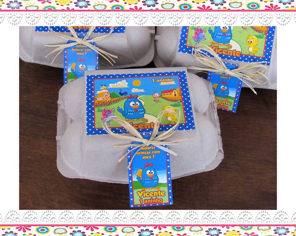 Caixinha de Ovos personalizada Galinha Pintadinha menino