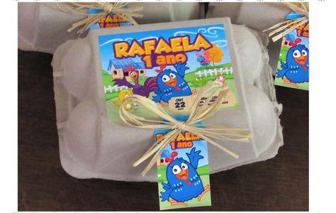 Caixinha de Ovos personalizada Galinha Pintadinha menino
