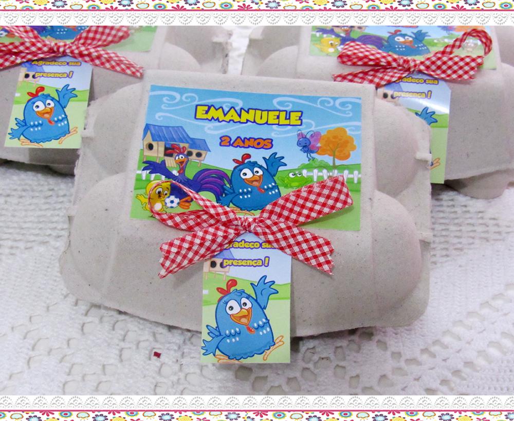 Caixinha de Ovos personalizada Galinha Pintadinha menino