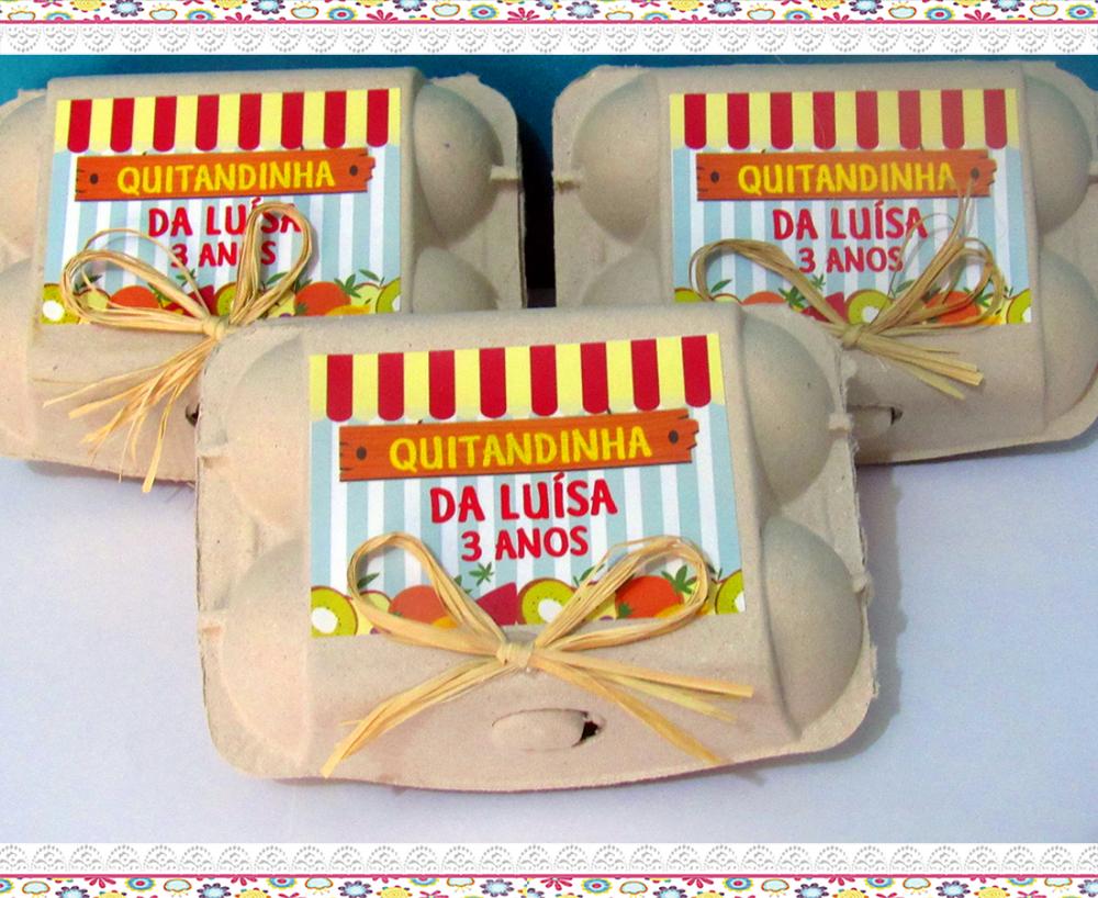 Caixinhas de ovos personalizadas Quitandinha