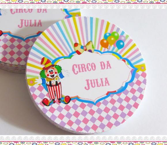 Adesivo para Latinha Circo Menina