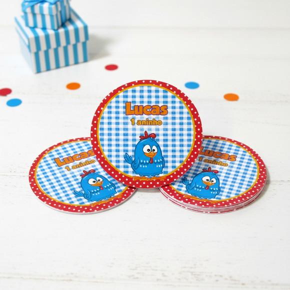 Adesivo para Latinha Galinha Pintadinha
