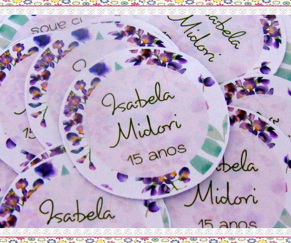 Adesivo Personalizado Floral