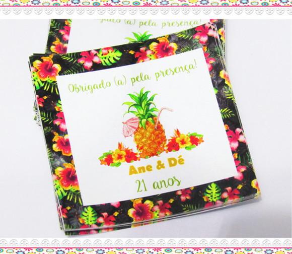 Adesivo Personalizado Tropical