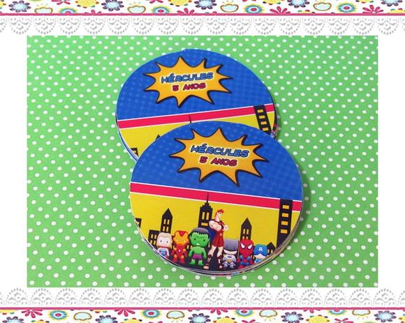Adesivo Personalizado Super Heróis