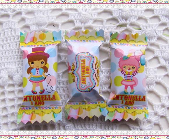Balinhas Personalizadas Circo Menina