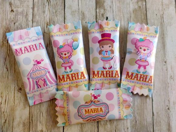Balinhas Personalizadas Circo Menina