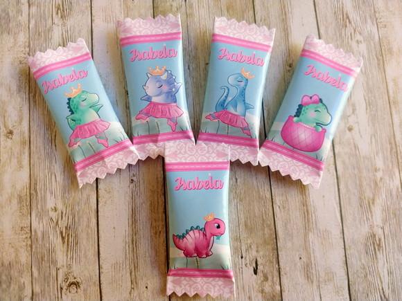 Balinhas Personalizadas Dinossauro Menina