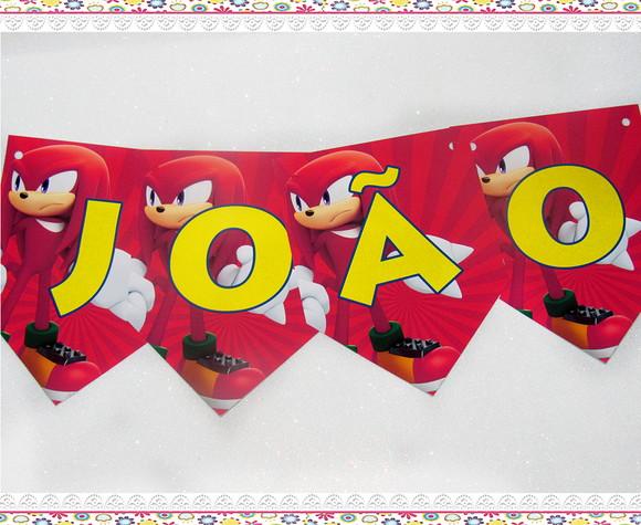 Bandeirolas Personalizadas Knuckles