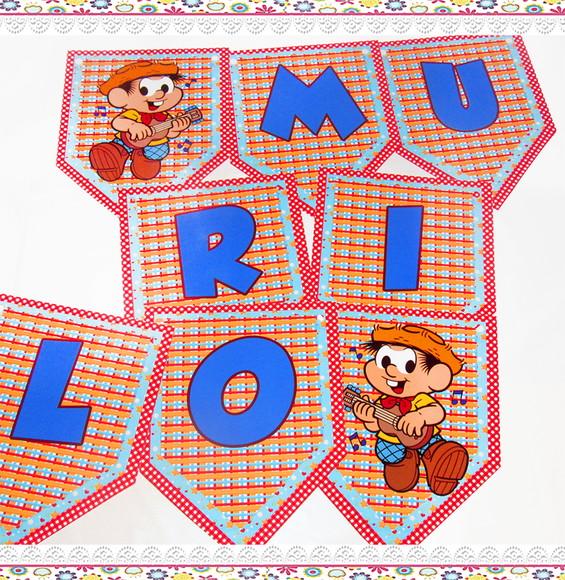 Bandeirolas Tema Chico. Bento