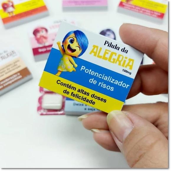 Caixinha com Chiclete Emoções Divertidamente