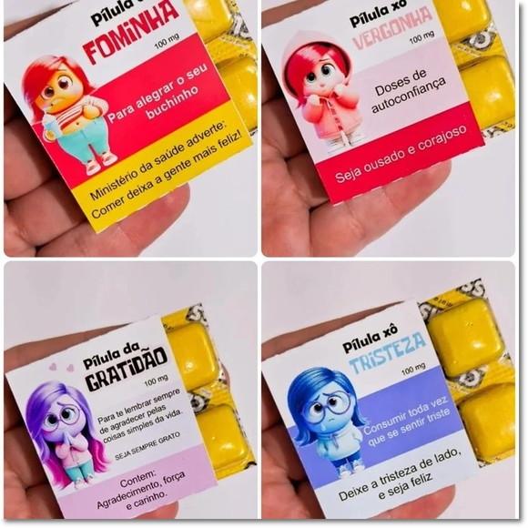 Caixinha com Chiclete Emoções Divertidamente