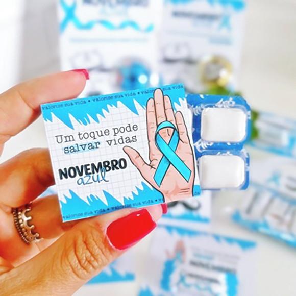 Caixinha com Chiclete Novembro Azul