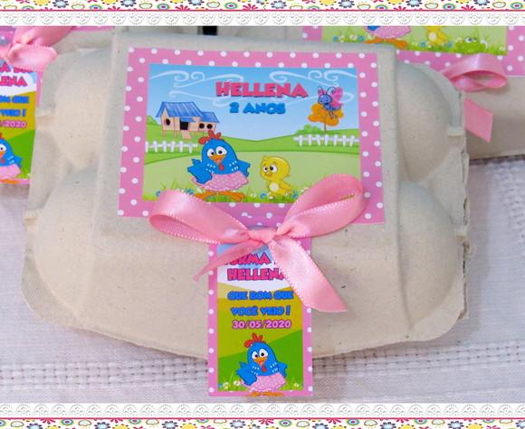 Caixinha de Ovos Galinha Pintadinha Menina