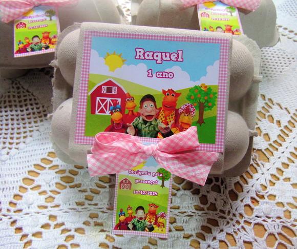 Caixinha de Ovos Personalizada Cocoricó