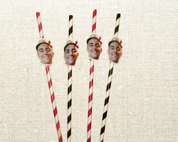 Canudo de Papel Personalizado com Foto