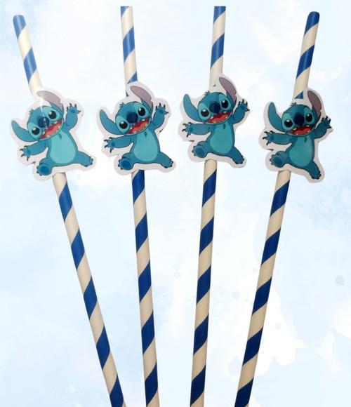 Canudo de Papel Personalizado Stitch