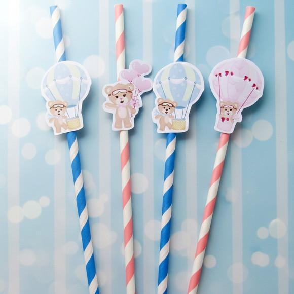 Canudos de Papel Ursinhos Baloeiros