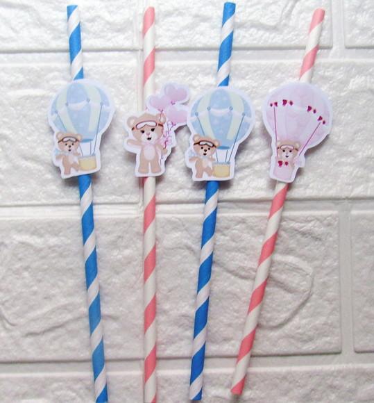 Canudos de Papel Ursinhos Baloeiros