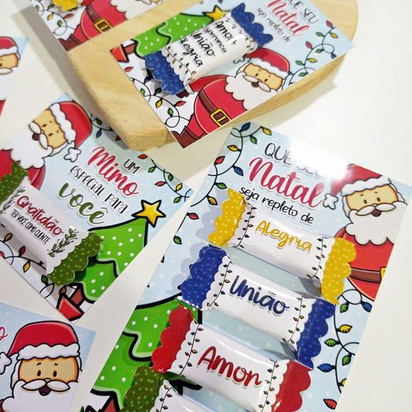 Card com 4 Balinhas Personalizada Natal