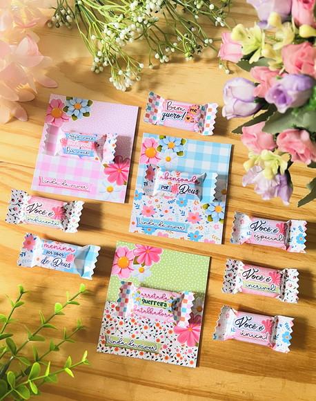 Card com Balinha Personalizada Dia da Mulher