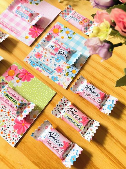 Card com Balinha Personalizada Dia da Mulher