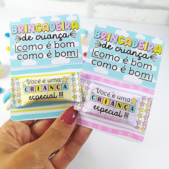 Card com Balinha Personalizada Dia das Crianças