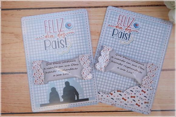 Card com Balinha Personalizada Dia dos Pais