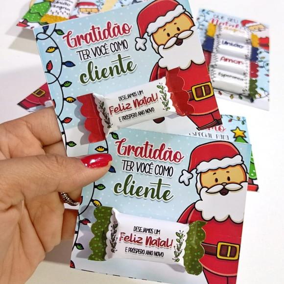 Card com Balinha Personalizada Natal