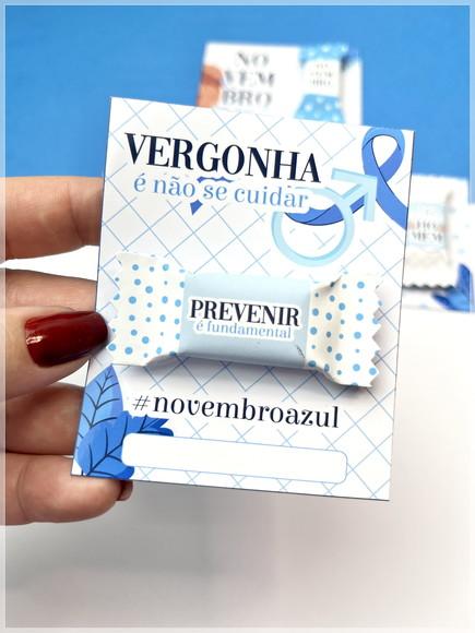 Card com Balinha Personalizada Novembro Azul