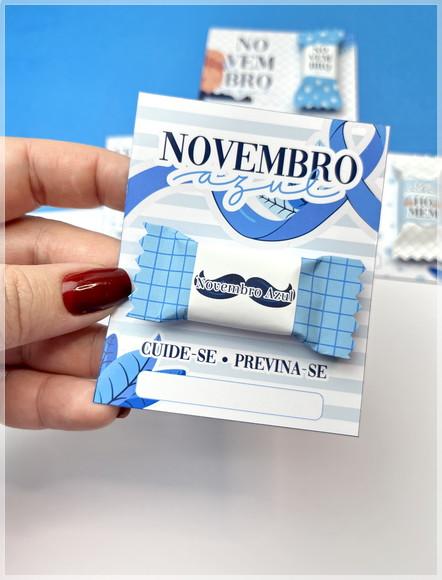 Card com Balinha Personalizada Novembro Azul