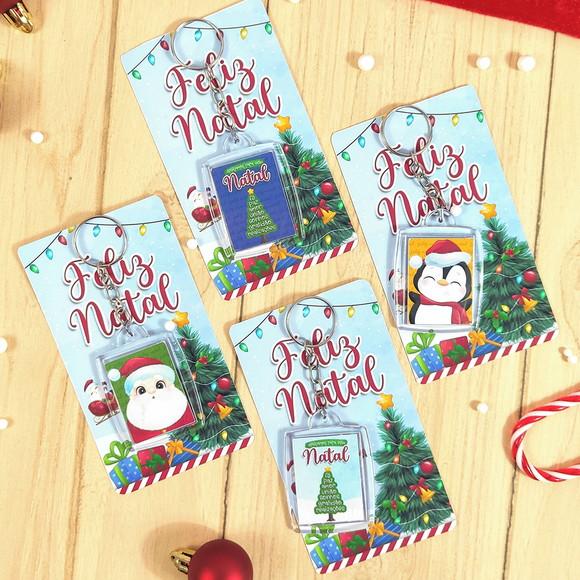Card com Chaveiro Personalizado Natal