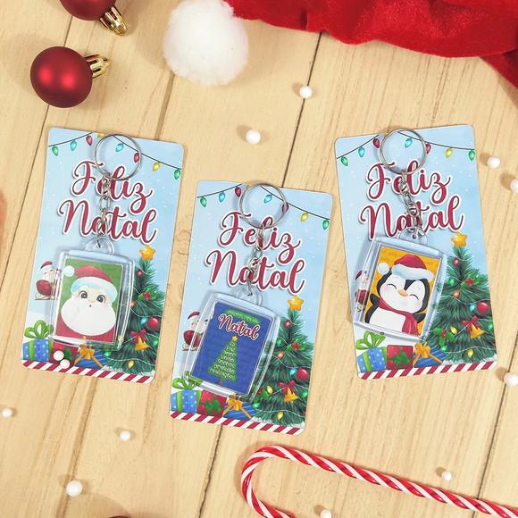 Card com Chaveiro Personalizado Natal