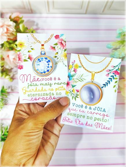 Card com Moeda de Chocolate Brinde Dia das Mães