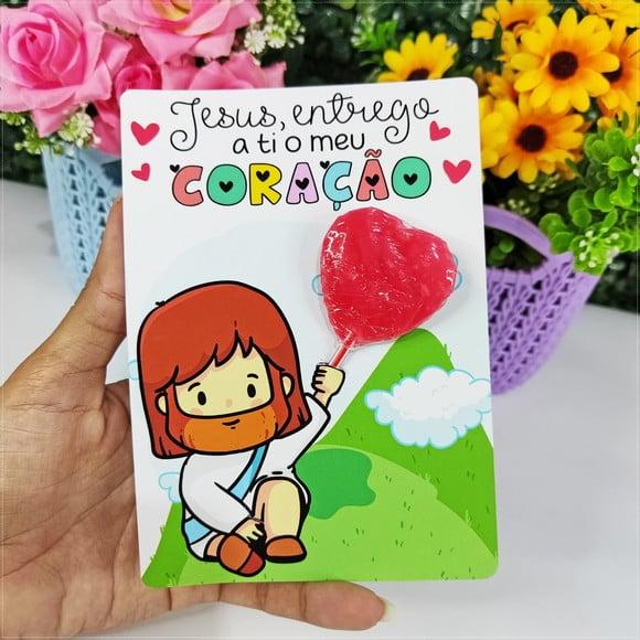Card com Pirulito Brinde Cristão