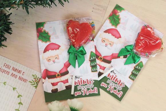 Card com Pirulito Natal