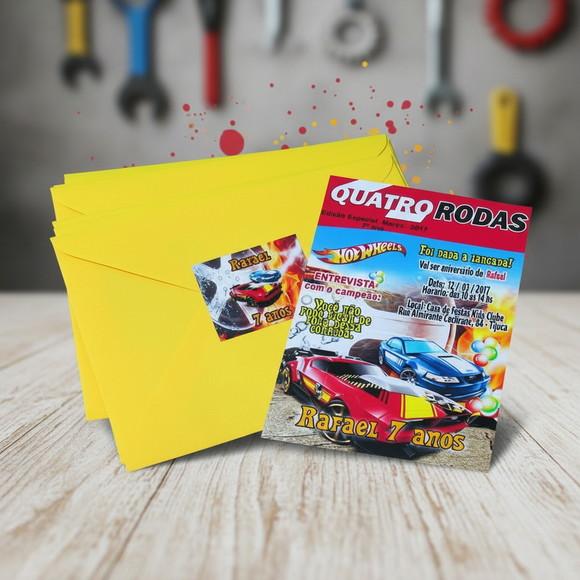 Convite Capa de Revista Carros