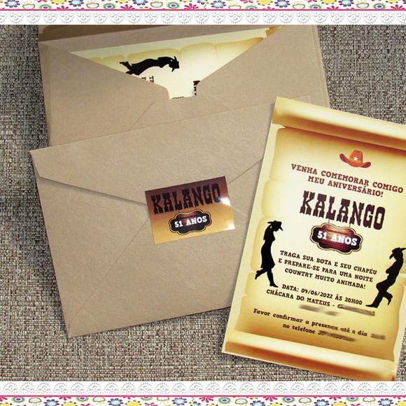 Convite Personalizado Festa Country