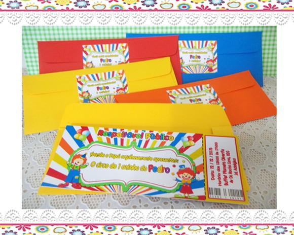 Convite Personalizado Ingresso de Circo