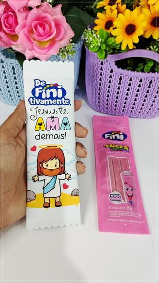 Envelope com Bala Fini Brinde Cristão