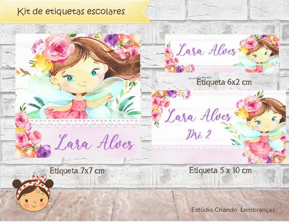 Etiquetas Escolares Fadas