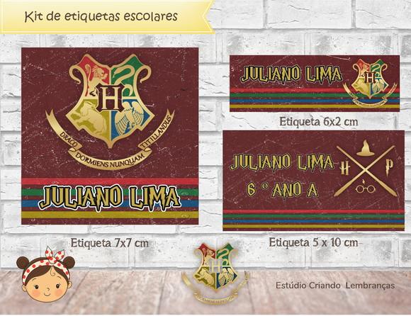 Etiquetas Escolares Hogwarts