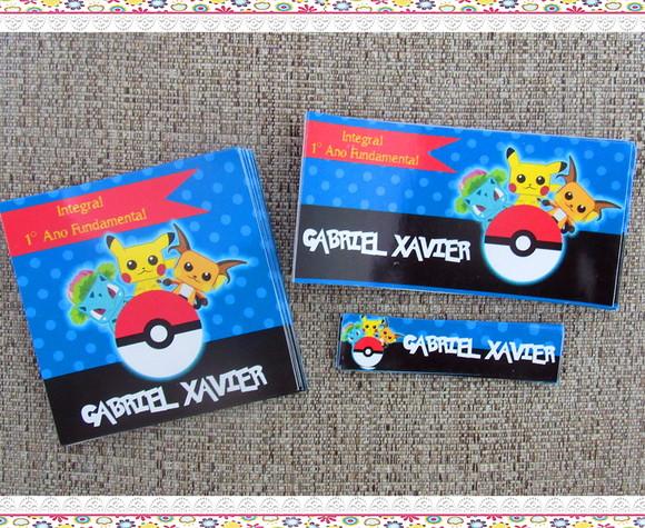 Etiquetas Escolares Pokémon