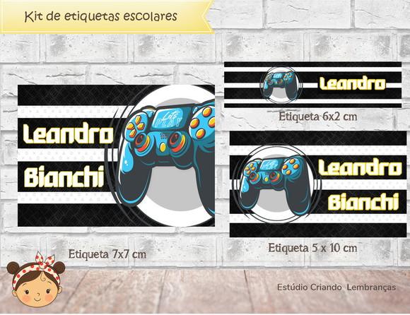 Etiquetas Escolares Video Game