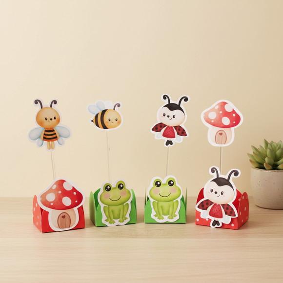 Forminha + Topper para Docinhos Jardim Encantado