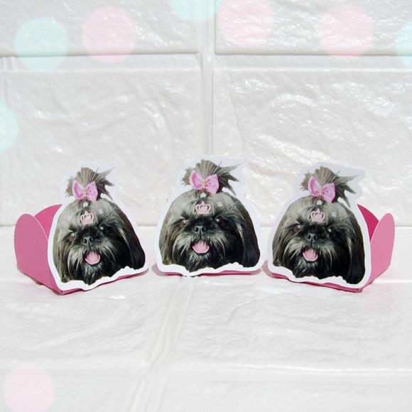 Forminha para Docinhos Carinha de Festa Pet Cachorrinha