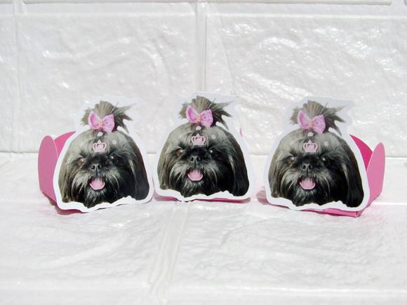Forminha para Docinhos Carinha de Festa Pet Cachorrinha