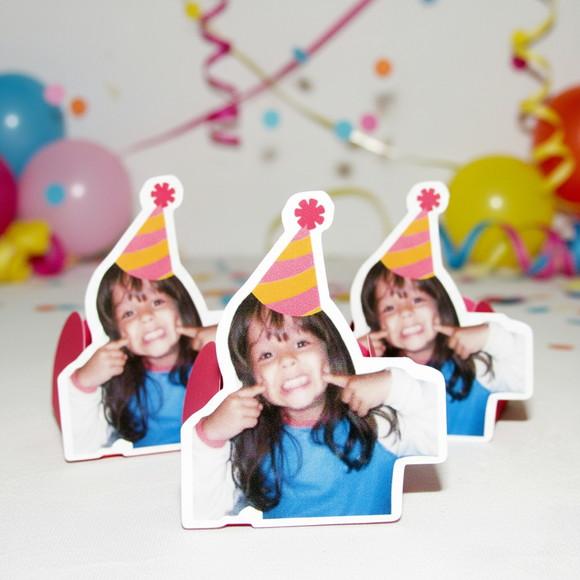 Forminha para Docinhos com Foto Carinha de Festa